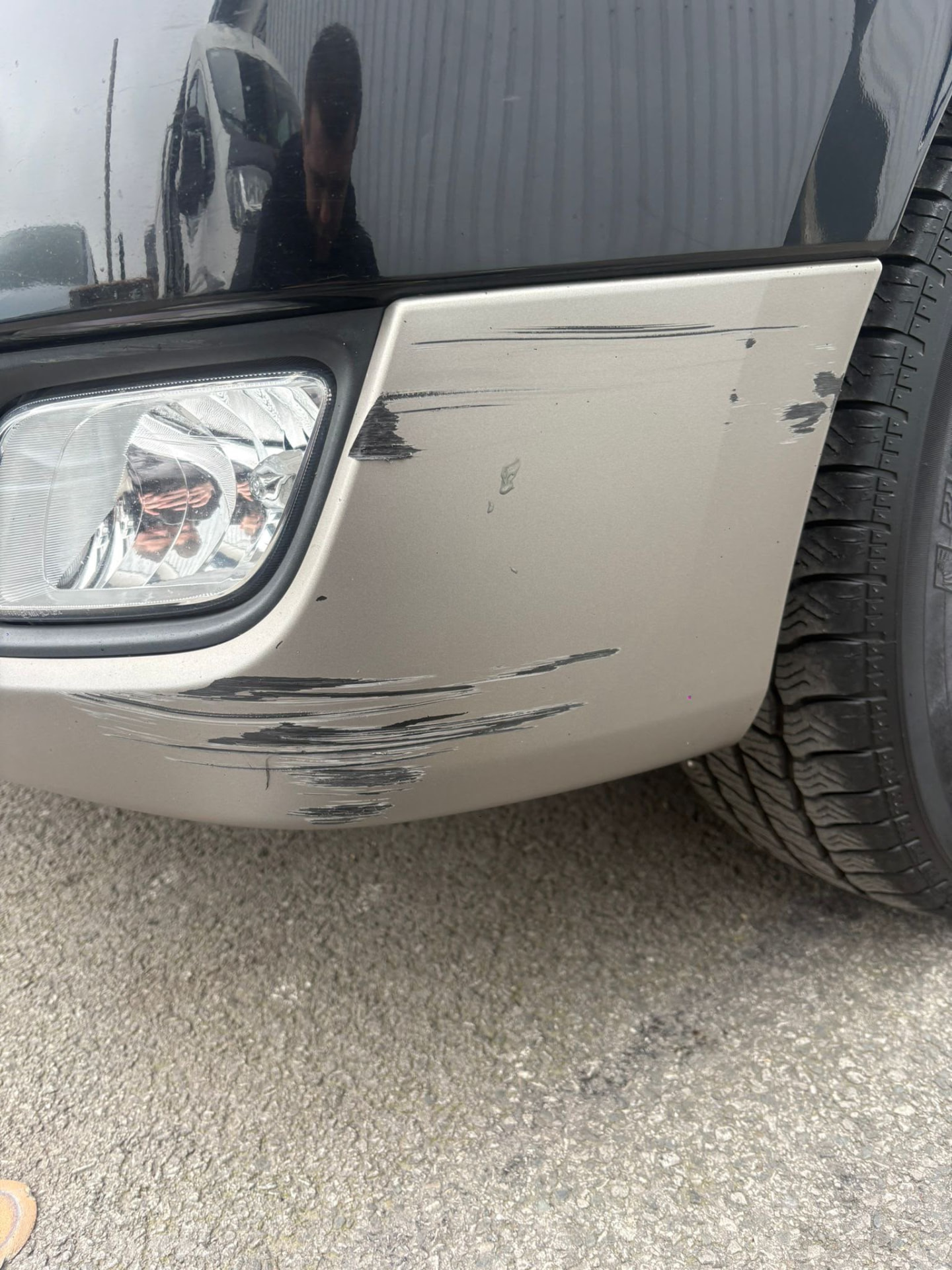 Bumper Damage before repair